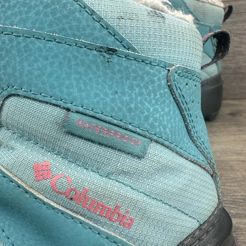 Columbia Rope Tow Youth‎ Winter Boots Size 2 Blue Waterproof Lined